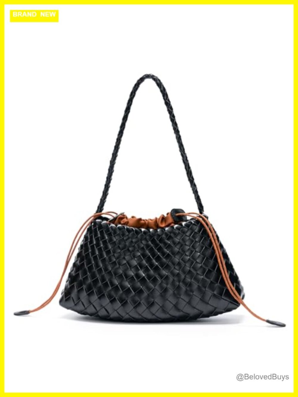 Vegan Leather Woven Hobo Shoulder Bag Small Purse Clutch